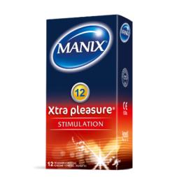 MANIX - XTRA PLEASURE - Boîte de 12 préservatifs